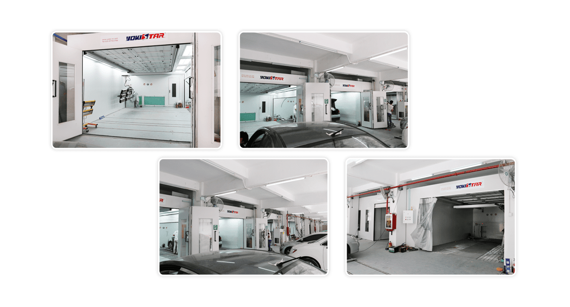 PAINT BOOTH WITHE IR LAMPS